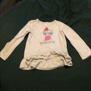 GIRLS SIZE 6 GRAPHIC LONG SLEEVE WITH BOW